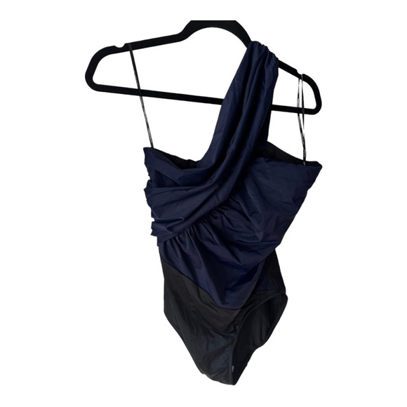 Magicsuit Colorblock Goddess One Piece Swimsuit in Navy/Black Size 12 New - Picture 5 of 9